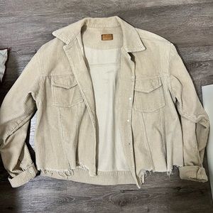 Beige corduroy jacket